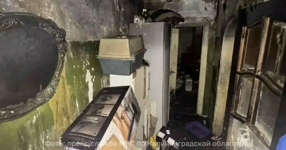 На улице Репина в Калининграде произошёл пожар в трёхэтажном доме довоенной постройки. Очаг — ветошь в санузле на первом этаже; площадь возгорания около 10 кв. м. Из соседней квартиры эвакуировали женщину; собственник горевшей квартиры не явился.