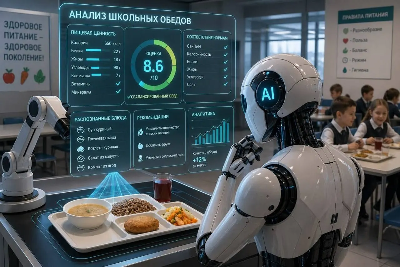 За 40 млн рублей в столовых Ноябрьска и Салехарда установили 38 «умных» весов с тепловизорами и камерами; ИИ заключил, что блюда остывают — в одной школе помог тепловой шкаф.