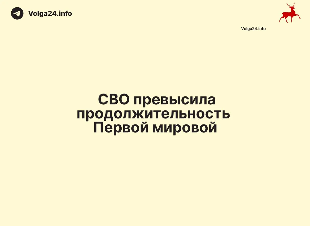 По состоянию на 11 июня 2026 года конфликт, начавшийся 24 февраля 2022 года, длится 1569 дней — на один день больше, чем длилась Первая мировая война (1568 дней).