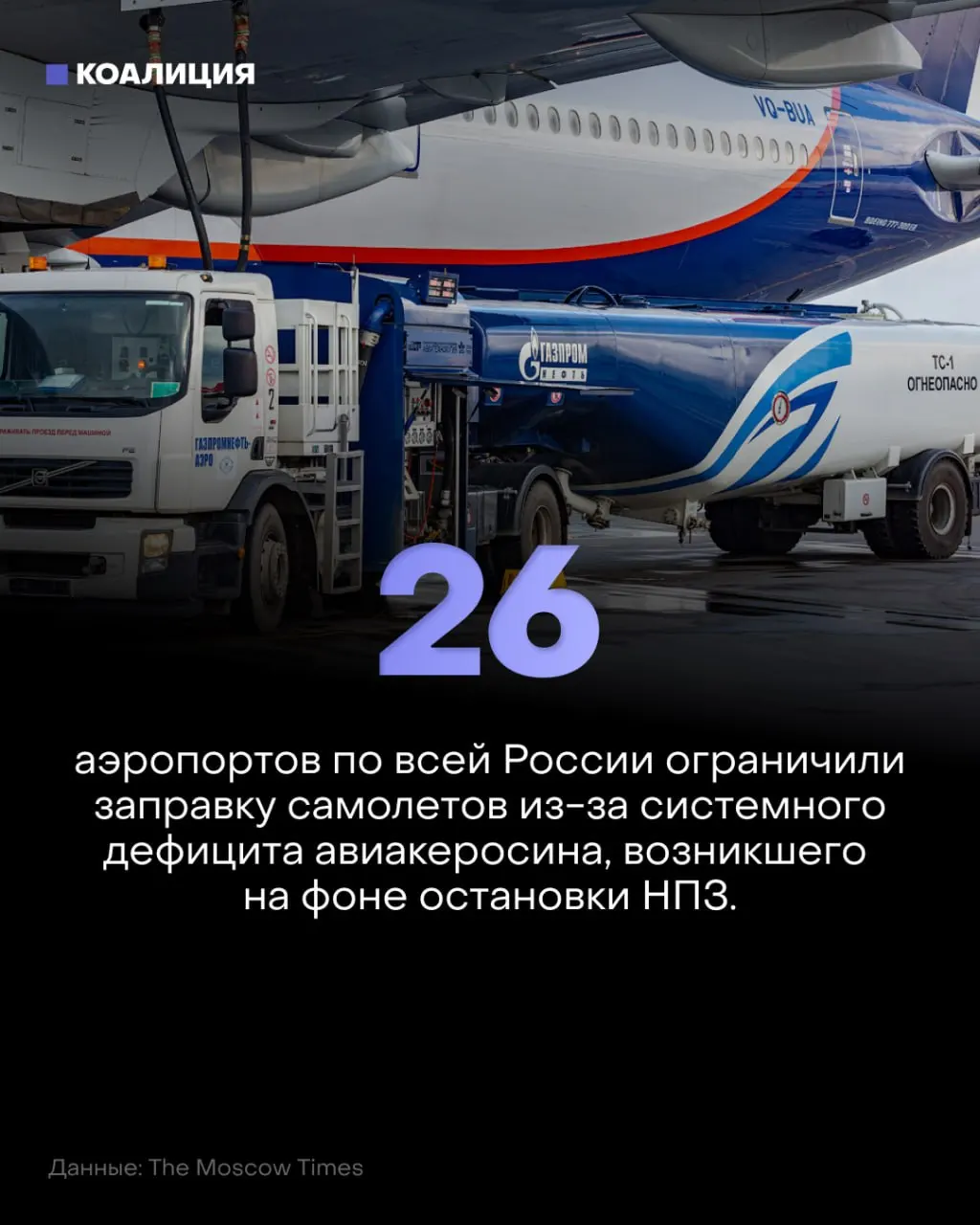 26 аэропортов ограничили заправку самолётов; режим в Пулково продлён до 2027 года; ограничения коснулись иностранных перевозчиков. Цены на керосин растут, ситуация влияет на авиацию.