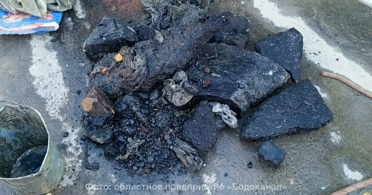 В канализационной системе Калининграда найдены обломки асфальта и бетона, что может повредить оборудование.